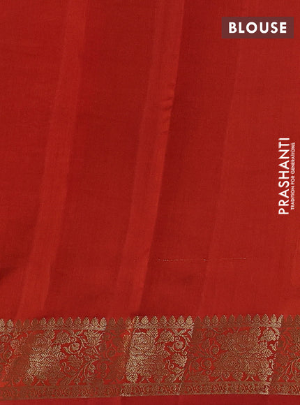 Chiniya silk saree magenta pink and rust shade with allover thread & zari woven buttas and woven border