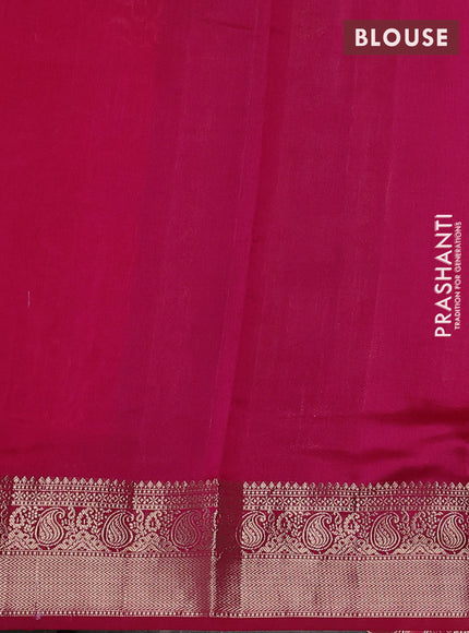 Chiniya silk saree pink with allover thread & zari woven buttas and woven border