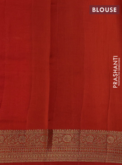 Chiniya silk saree pink and rust shade with allover thread & zari woven buttas and woven border