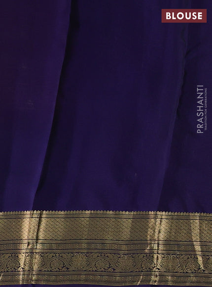 Kanchipuram silk saree maroon and dark blue with allover zari woven buttas and rich zari woven border