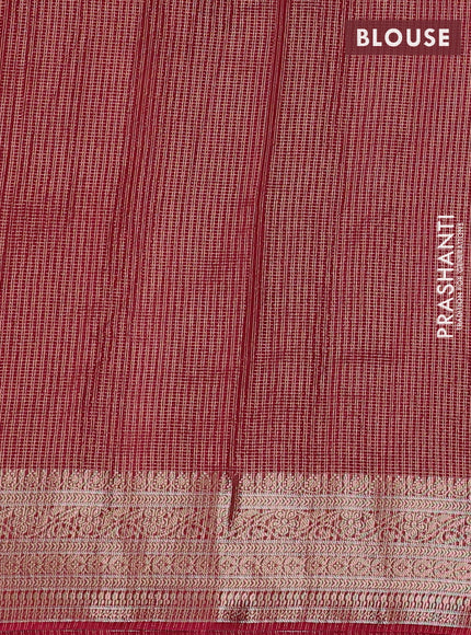 Banarasi silk cotton saree pink with allover small zari woven border and zari woven border