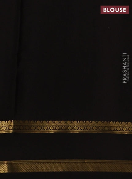 Pure mysore silk saree red and coffee brown with allover zari woven buttas and rettapet zari woven border
