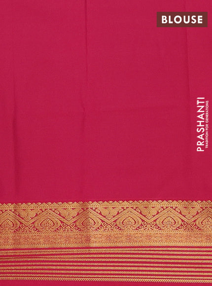 Semi soft silk saree grey and pink with allover zari woven buttas and zari woven border