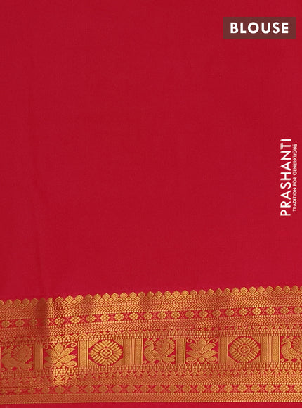 Semi soft silk saree navy blue and pink with allover zari weaves & buttas and zari woven border
