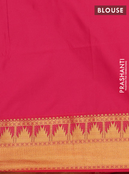 Semi soft silk saree purple and red with allover zari woven buttas and zari woven border