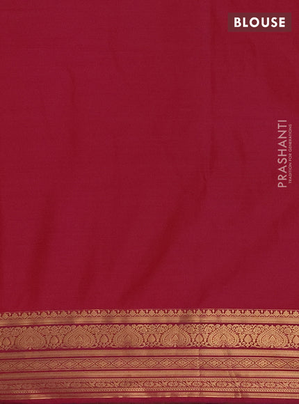 Semi soft silk saree orange and purple with allover zari woven buttas and zari woven border