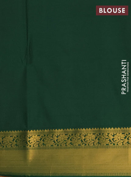 Semi soft silk saree mauve pink and green with allover zari woven brocade weaves and zari woven border