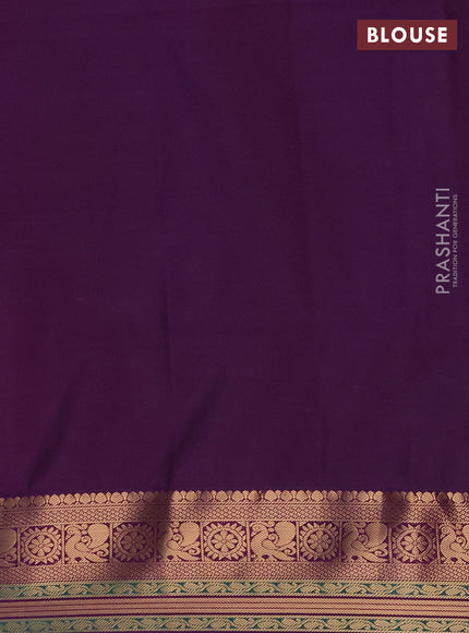 Semi soft silk saree pink and purple with allover zari woven buttas and zari woven border