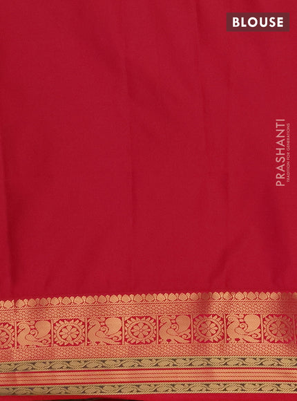 Semi soft silk saree peacock blue and dual shade of reddish pink with allover zari woven buttas and zari woven border