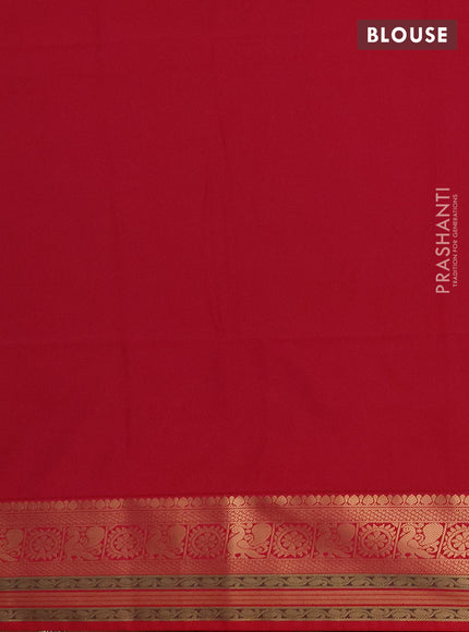 Semi soft silk saree olive green and dual shade of reddish pink with allover zari woven buttas and zari woven border