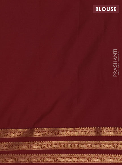 Semi soft silk saree yellow shade and maroon with allover zari woven buttas and zari woven border