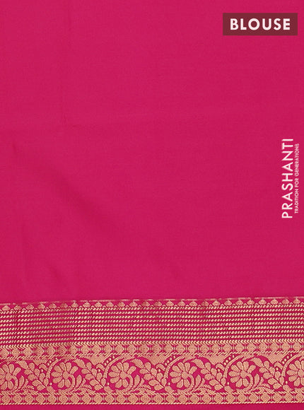 Semi soft silk saree pale yellow and pink with allover zari woven buttas and zari woven border