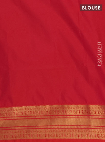 Semi soft silk saree mehendi green and dual shade of pinkish orange with allover zari woven buttas and zari woven border