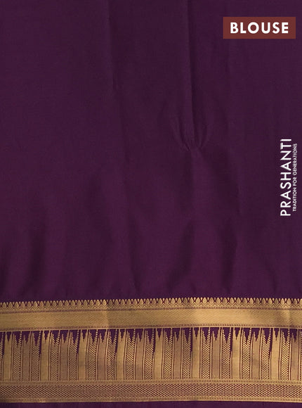 Semi soft silk saree pink and purple with allover zari woven buttas and zari woven border