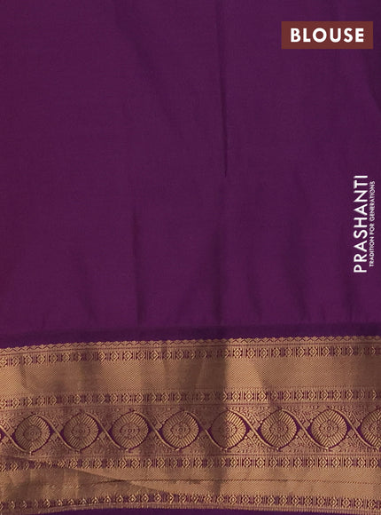Semi soft silk saree lime yellow and purple with allover zari woven buttas and zari woven border