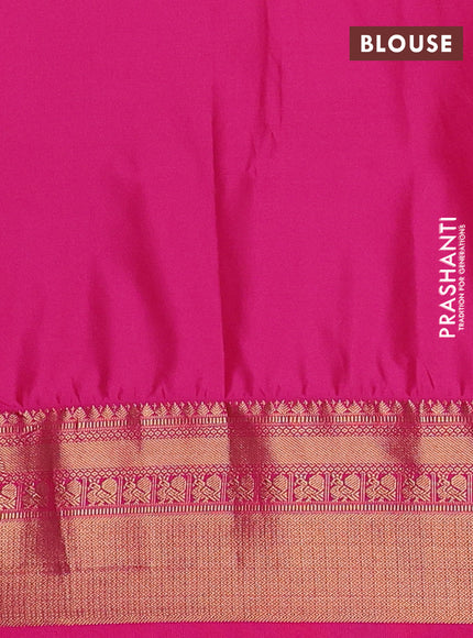 Semi soft silk saree lavender and pink with allover zari woven buttas and zari woven border