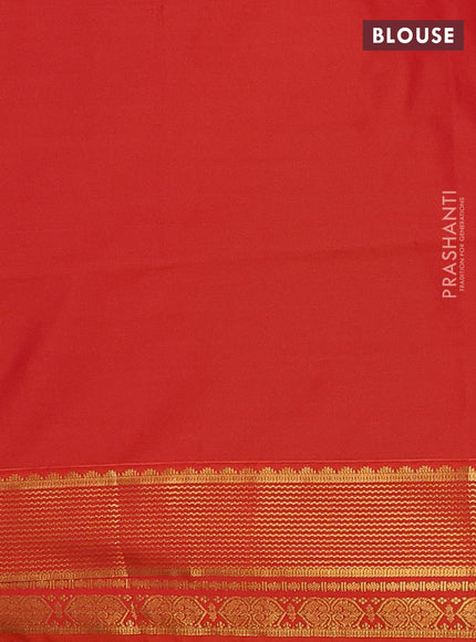 Semi soft silk saree purple and orange with allover zari woven buttas and zari woven border