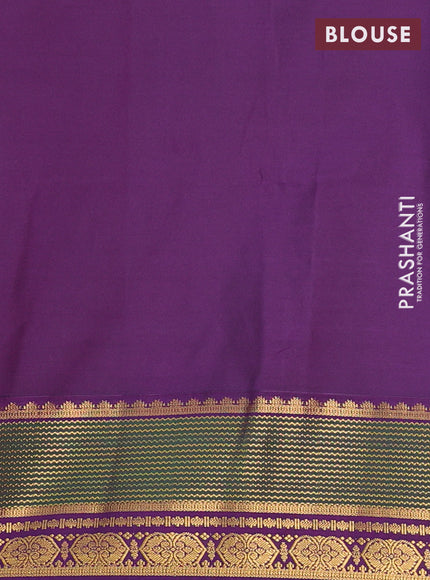 Semi soft silk saree red and purple with allover zari woven buttas and zari woven border