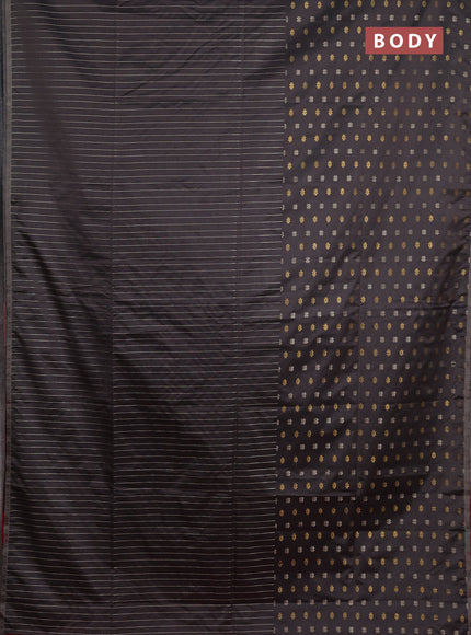Semi soft silk saree grey shade and peach pink with half & half style and piping border