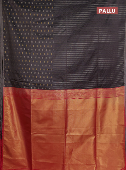 Semi soft silk saree grey shade and peach pink with half & half style and piping border
