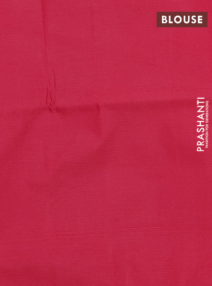 Semi soft silk saree grey shade and peach pink with half & half style and piping border