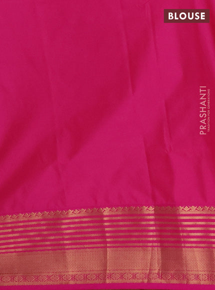 Semi soft silk saree pale yellow and pink with allover zari woven buttas and zari woven border