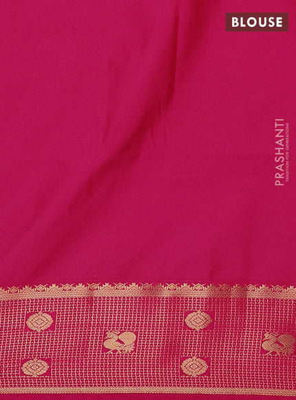 Semi soft silk saree beige and pink with zari woven buttas and zari woven border