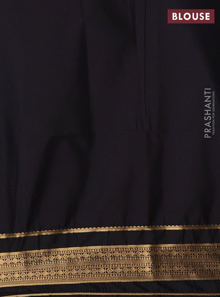 Semi soft silk saree mehendi green and coffee brown with allover zari woven buttas and zari woven border