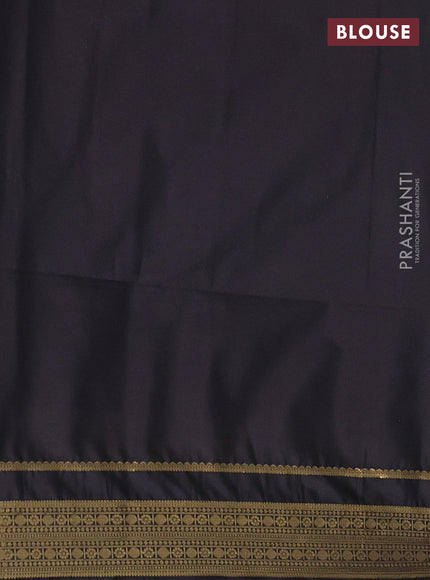 Semi soft silk saree grey  and coffee brown with allover zari woven buttas and zari woven border