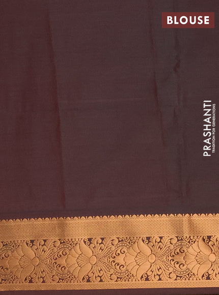 Semi soft silk saree mauve pink and dual shade of greenish maroon with allover zari woven muniya buttas and zari woven border