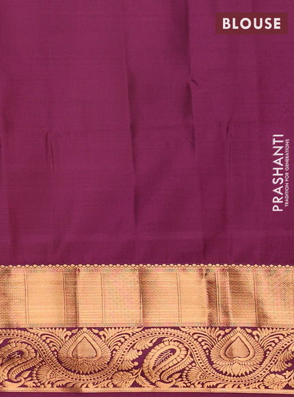 Semi soft silk saree mustard yellow and wine shade with allover silver & gold zari weaves & buttas and zari woven border
