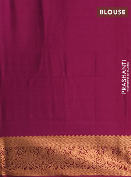 Semi soft silk saree grey and pink with allover zari woven muniya buttas and zari woven border