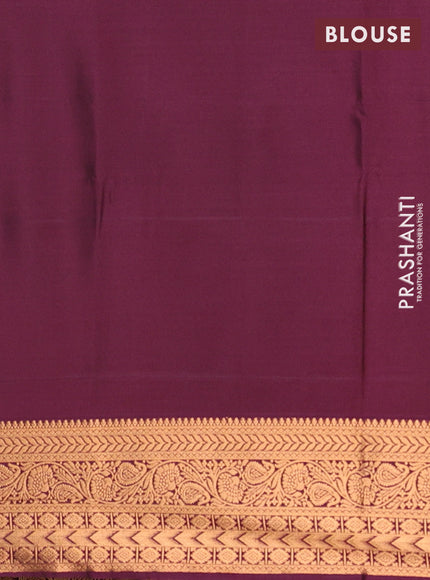 Semi soft silk saree rust shade and wine shade with allover zari woven buttas and zari woven border