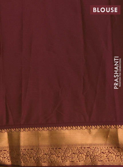 Semi soft silk saree mustard green and dual shade of pinkish green with allover zari weaves & buttas and rich zari woven border