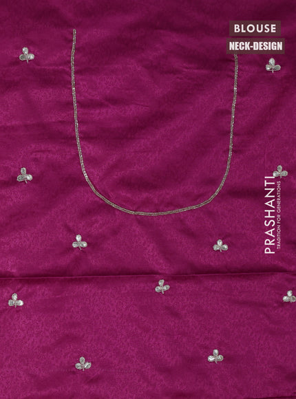 Banarasi silk saree pink with allover zari woven brocade weaves and embroidery sequin work border