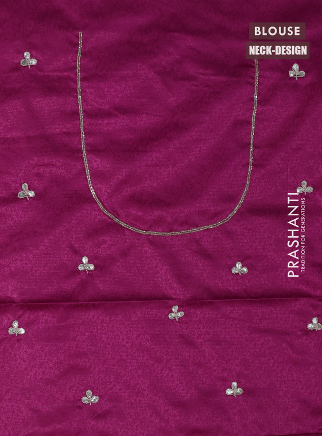 Banarasi silk saree pink with allover zari woven brocade weaves and embroidery sequin work border