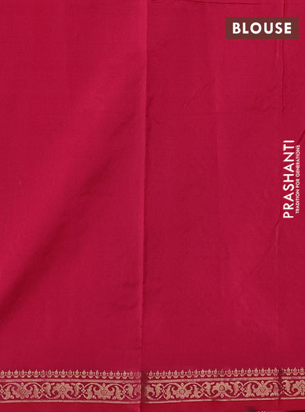 Banarasi katan silk saree pink with zari woven floral buttas and zari woven border