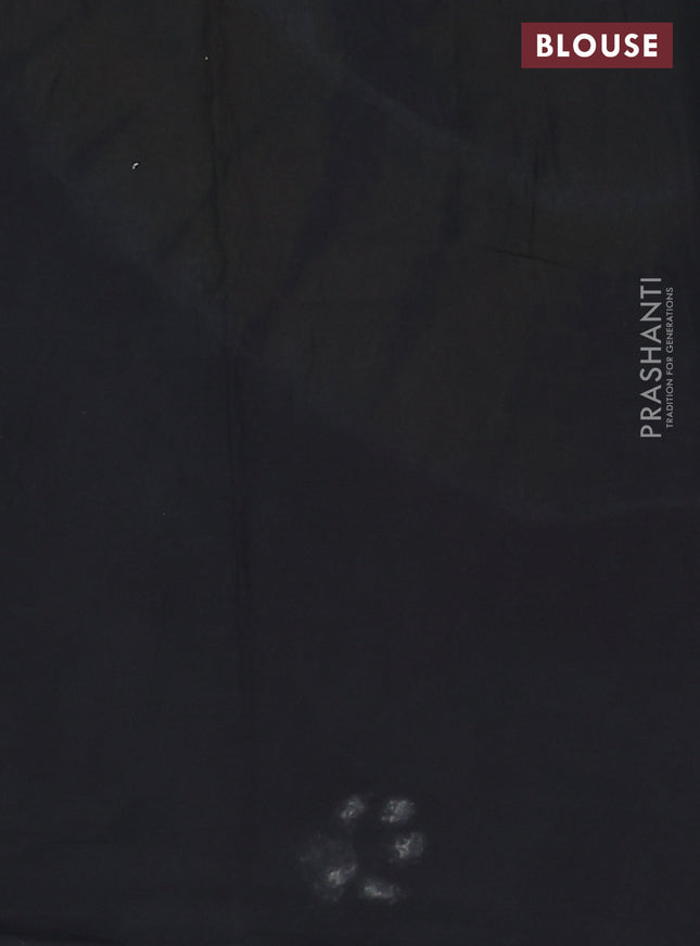 Jaipur cotton saree yellow and grey with allover tie & dye prints and printed border