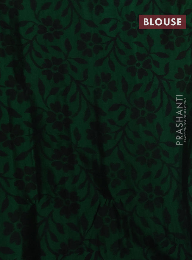 Pure soft silk saree lime yellow and green with allover copper zari weaves and ikat style border