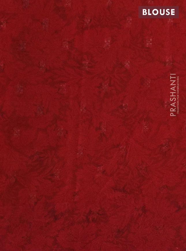 Semi mysore crepe saree maroon and mustard yellow with panel prints and long zari woven border