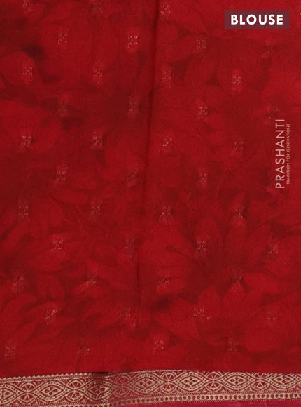 Semi mysore crepe saree maroon and black with zari weaves and long printed border