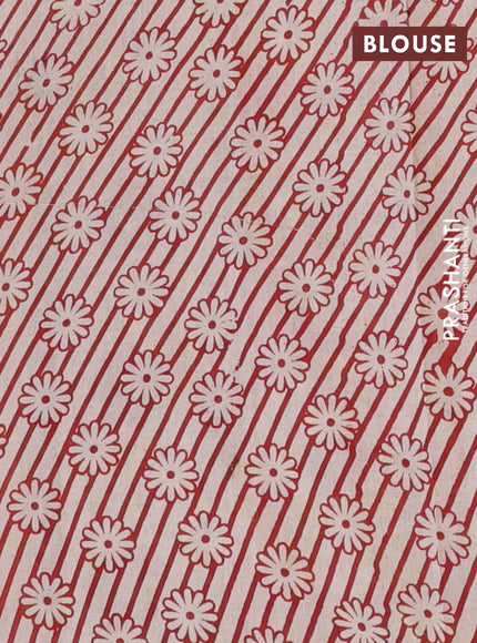 Kalamkari cotton saree black and beige with allover prints and printed border