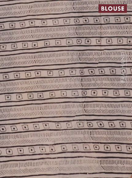 Kalamkari cotton saree maroon and black with allover prints and printed border