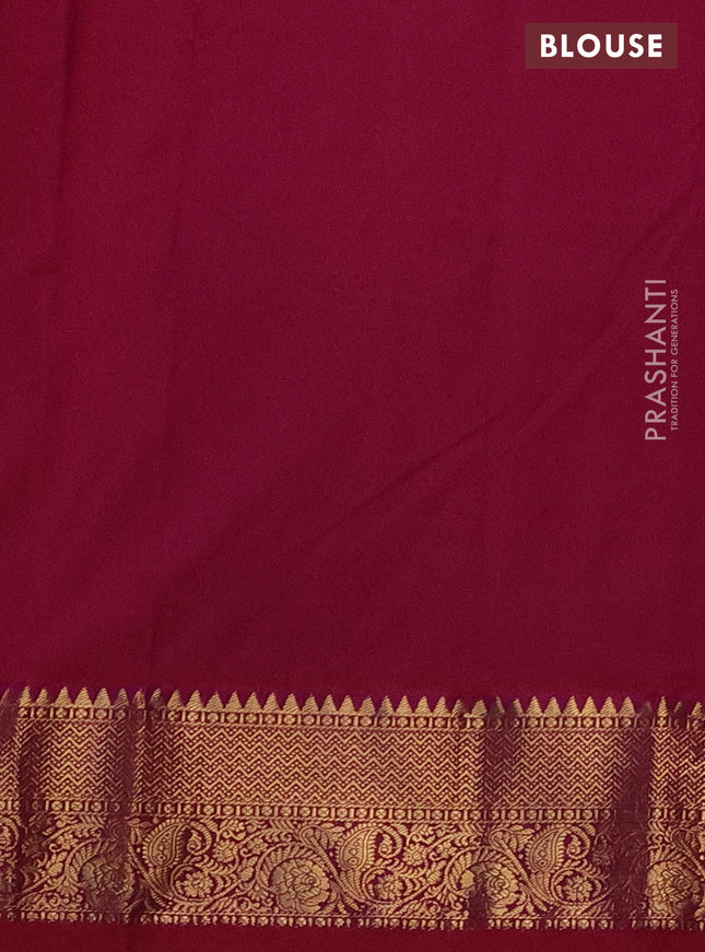 Bangalori silk saree peach pink and reddish pink with zari woven buttas and zari woven border