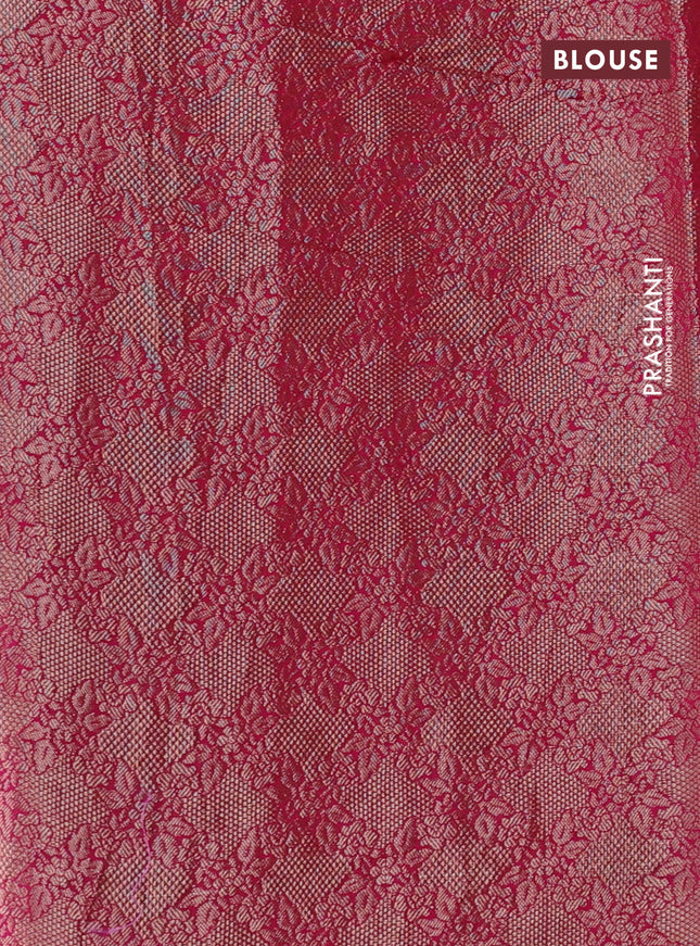 Chiniya silk saree purple and pink with allover bandhani prints & zari weaves and zari woven border