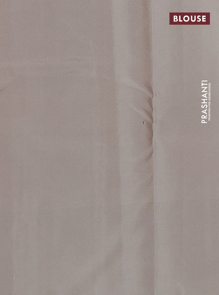 Pure kanchipuram silk saree red and grey shade with zari woven buttas and zari woven butta border