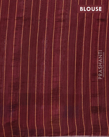 Chappa bhagalpuri saree black and maroon with geometric butta prints and long printed border
