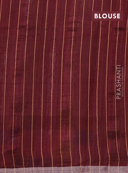 Chappa bhagalpuri saree black and maroon with geometric butta prints and long printed border