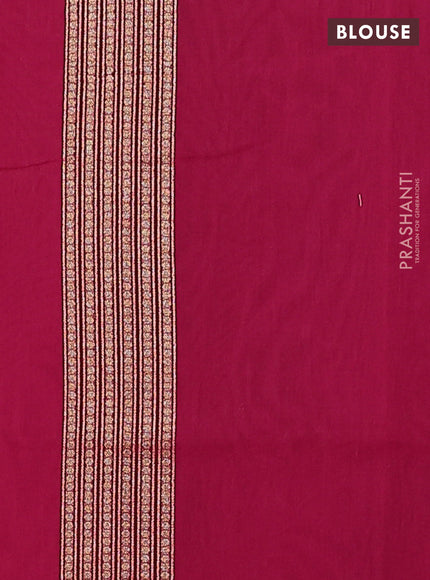 Banarasi silk cotton saree pink with allover thread & zari woven buttas and zari woven border