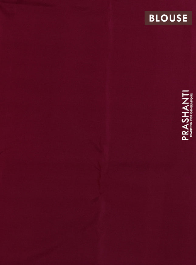 Pure kanchipuram silk saree magenta pink with allover peacock zari weaves and peacock zari woven border